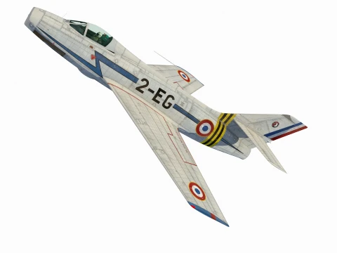 Dassault MD454 Mystre IV 3D Model