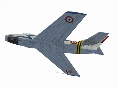 Dassault MD454 Mystre IV 3D Model