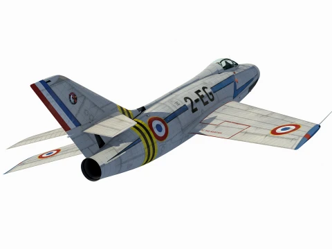 Dassault MD454 Mystre IV 3D Model