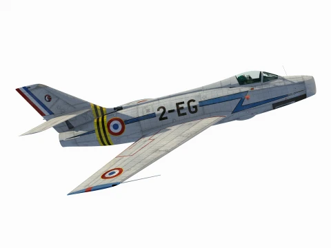 Dassault MD454 Mystre IV 3D Model