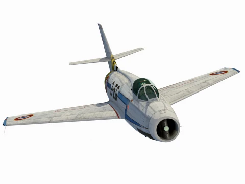 Dassault MD454 Mystre IV 3D Model