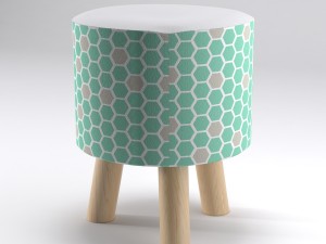 scandinavian stool 3D 模型