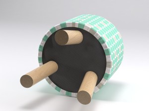 scandinavian stool Modelo 3D