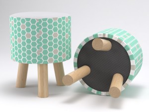 scandinavian stool Modelo 3D