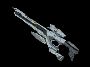 rifle de fic&ccedil;&atilde;o cient&iacute;fica Modelo 3D