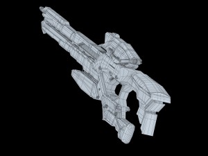 sci-fi rifle 3D-Modell