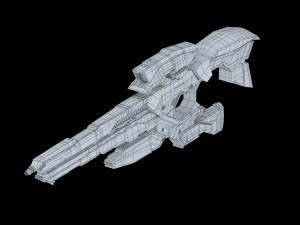 sci-fi rifle 3D-Modell