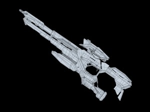 sci-fi rifle 3D-Modell
