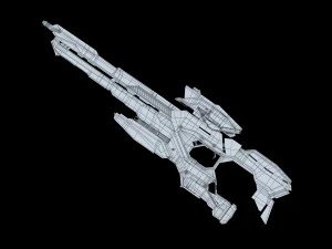 SFライフル 3Dモデル