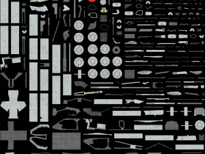 SFライフル 3Dモデル