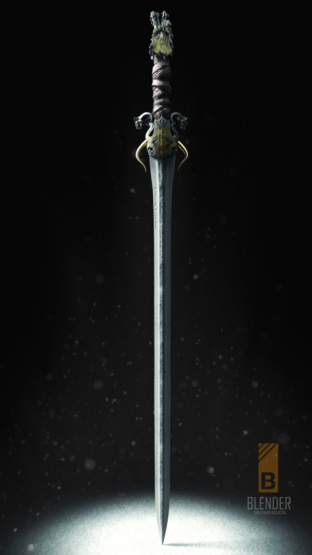 dragon sword 3D Model