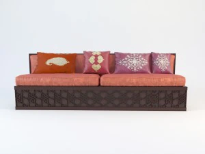 sof&aacute; marroquino cl&aacute;ssico Modelo 3D