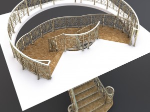 classic stair 3D Model