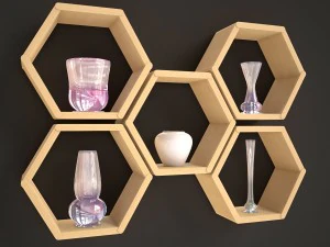 ripiano in legno Modello 3D