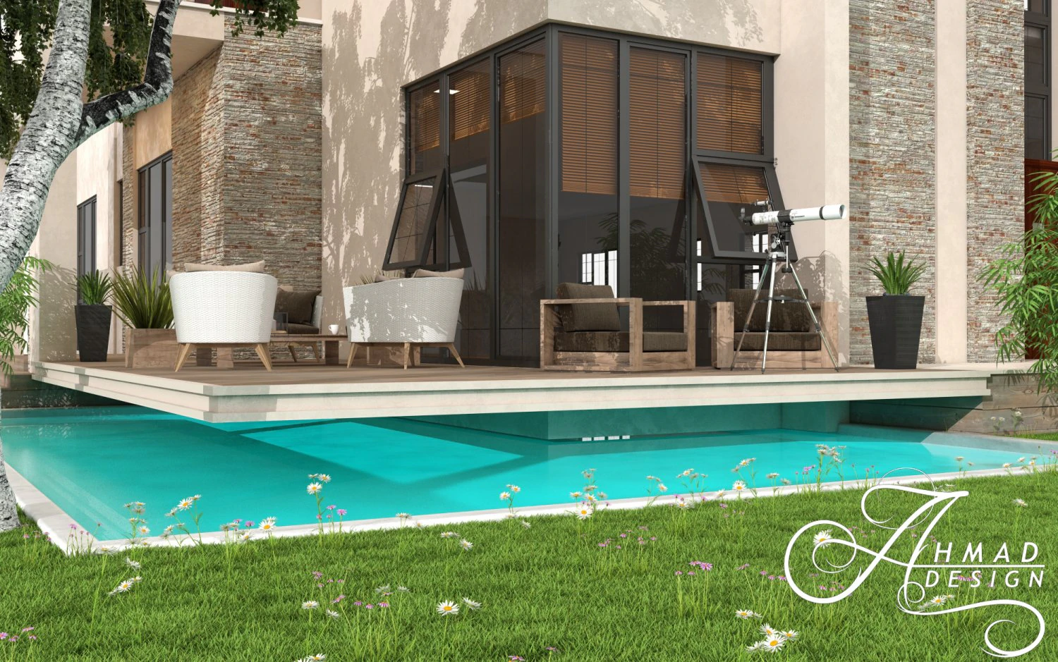 exterior sitting 3D Model .c4d .max .obj .3ds .fbx .stl .blend
