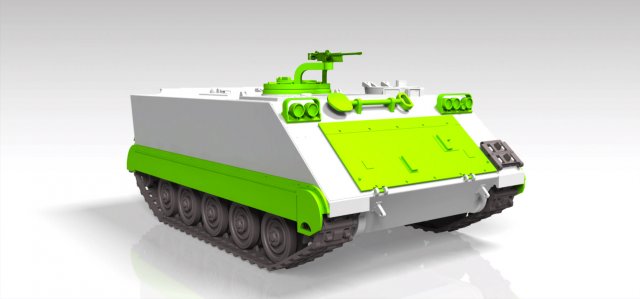 m113- armored transport - argentinian vc-103 3Dプリントモデル .c4d .max .obj .3ds .fbx .stl .blend 