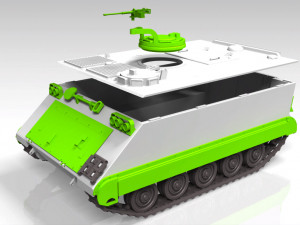 m113- armored transport - argentinian vc-103 3Dプリントモデル