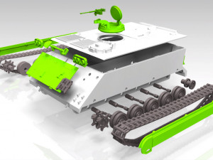 m113- armored transport - argentinian vc-103 3Dプリントモデル