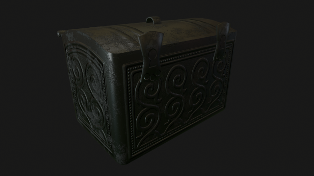 chest Model 3D .c4d .max .obj .3ds .fbx .stl .blend 
