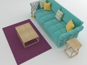 lantana sofa Modèle 3D