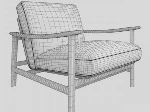 zanotta sushi armchair 3D Model