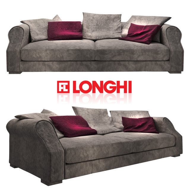 longhi sofa 3D-Modell .c4d .max .obj .3ds .fbx .stl .blend 