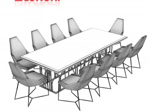 longhi dining table 3D Model