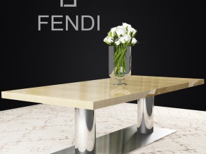 fendi casa dining Modello 3D