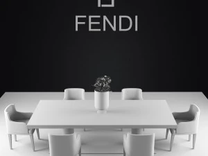 fendi casa dining 3D Model