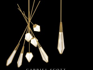 harlow large chandelier 3D Model