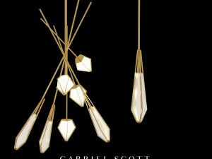 할로우 대형 샹들리에 3D 모델