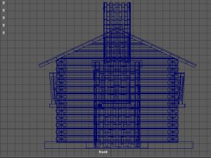 log cabin 3D 모델