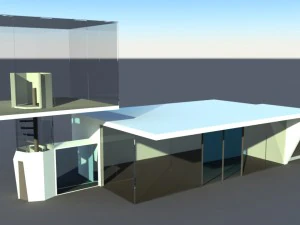 casa de estilo moderno Modelo 3D
