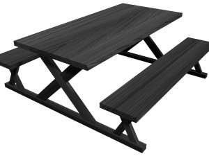 picnic table 3d model 3D Model