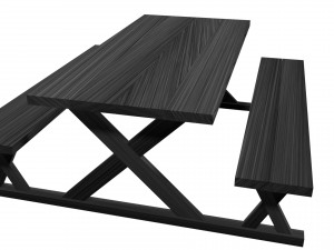picnic table 3d model 3D Model