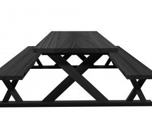 picnic table 3d model 3D Model