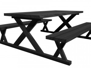 picnic table 3d model 3D Model