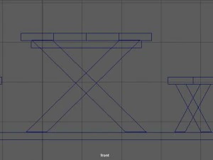 picnic table 3d model 3D Model