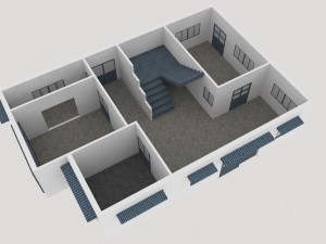 double story house in sketchup 3D Model
