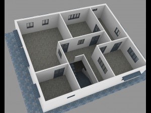 double story house in sketchup 3D Model