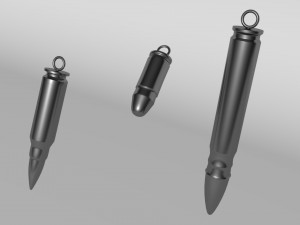 bullets keychains printable 3D-Druckmodell