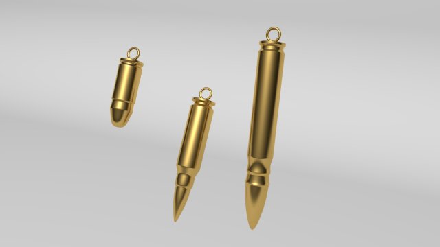 Download bullets keychains printable 3D Model