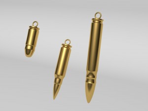 bullets keychains printable 3D-Druckmodell