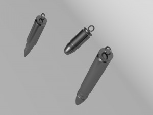 bullets keychains printable 3D-Druckmodell
