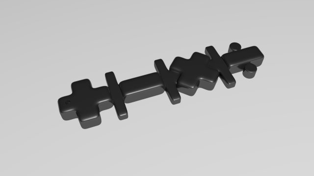3d maths keychain Modèles 3D en vedette .c4d .max .obj .3ds .fbx .stl .blend 