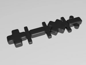 porte-cl&eacute;s math&eacute;matiques 3D Modèles 3D en vedette