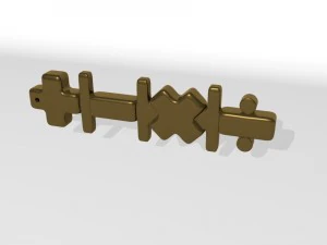 3d maths keychain 3D Print Model