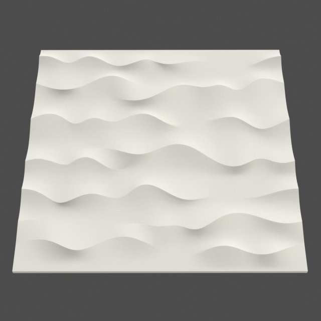 new wave panel 3D Model .c4d .max .obj .3ds .fbx .stl .blend