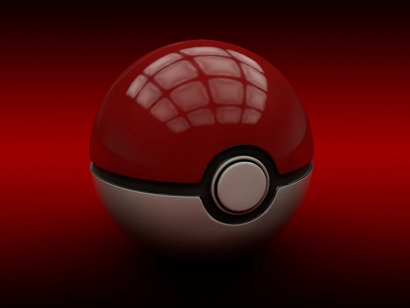 bola pokeball Model 3D .c4d .max .obj .3ds .fbx .stl .blend 