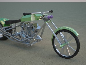 custom chopper 3D Model